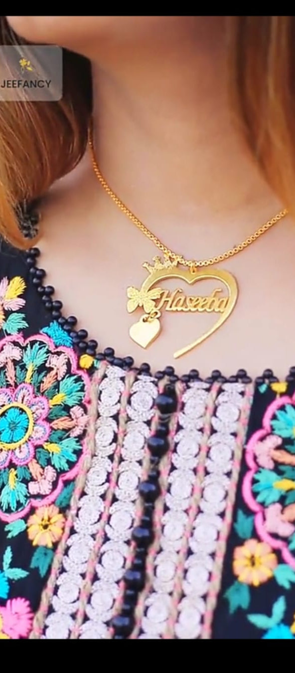 Crown Heart Necklace