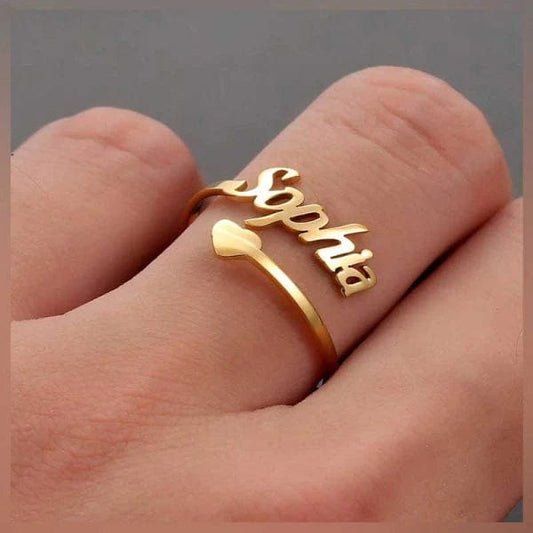 Adjustable Name Ring