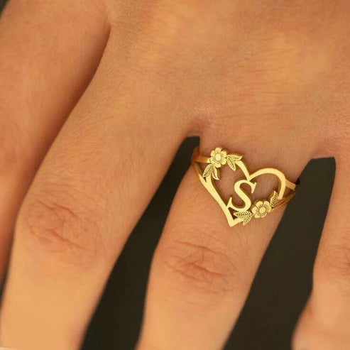 Alpha Heart Ring