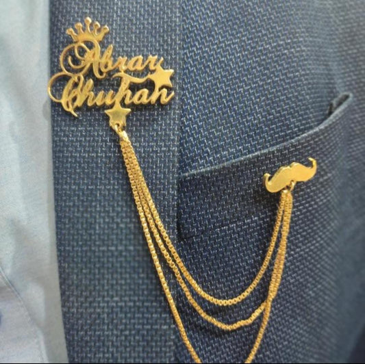 Customize Name Brooch